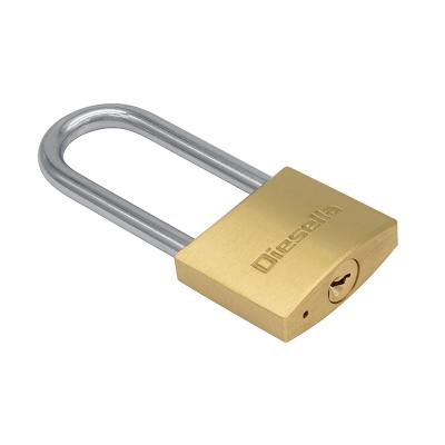 Hængelås 40 mm Messing med forlænget bøjle